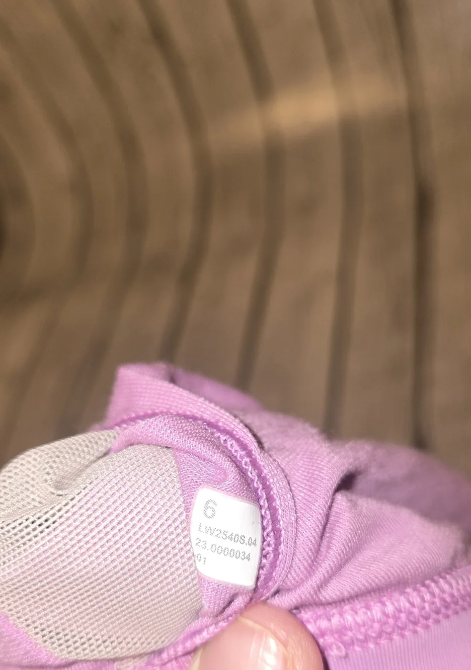 Lululemon Energy Bra Pink Strappy Back Size 6 Light Support Yoga Gym